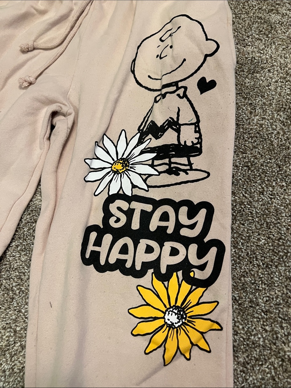 Peanuts Snoopy Woodstock Sweats M 7/9 - Picture 3 of 6